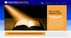 Desktop Screenshot of christianbookeditor.com