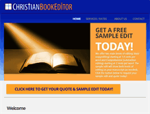 Tablet Screenshot of christianbookeditor.com